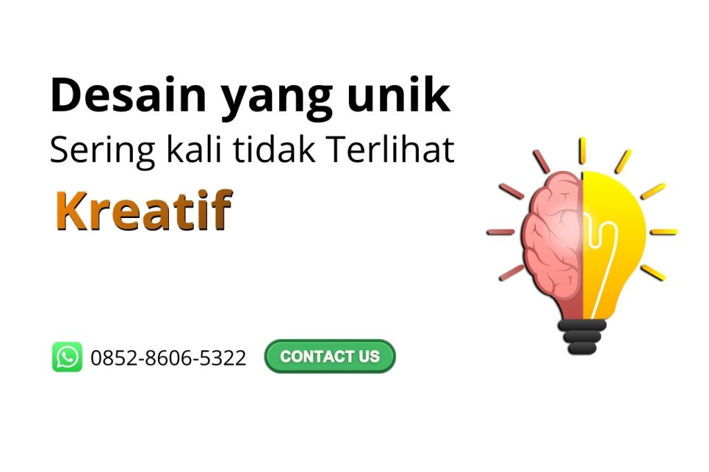 desain unik jasa desain Kreva dengan pendekatan visual sederhana dan profesional
